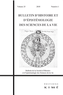 Bulletin d'histoire et d'épistémologie des sciences de la vie, v. 25, no 01